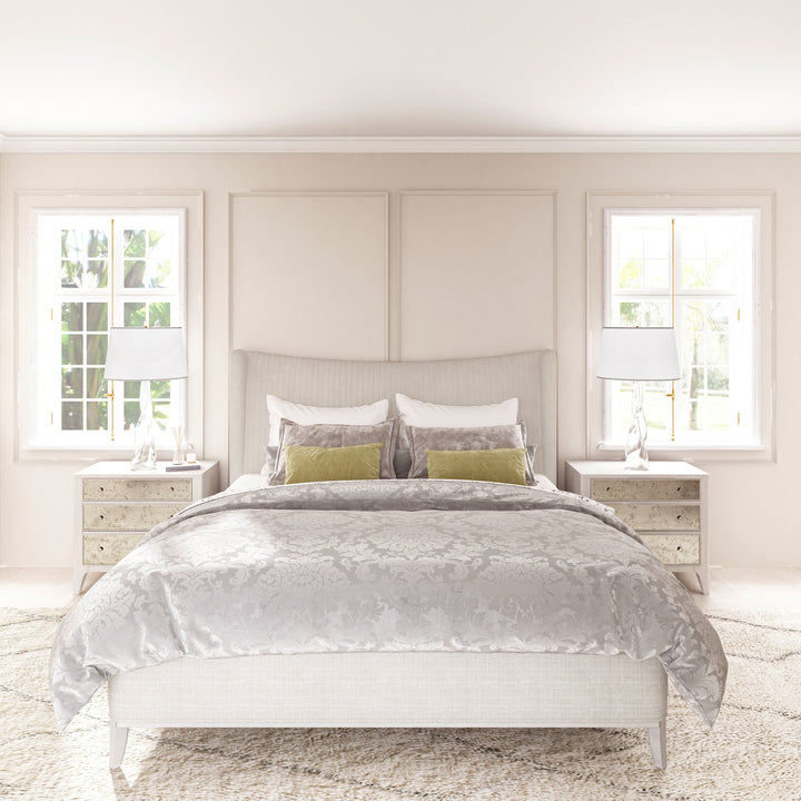 Mezzanine 3 Drawer Mirrored Nightstand