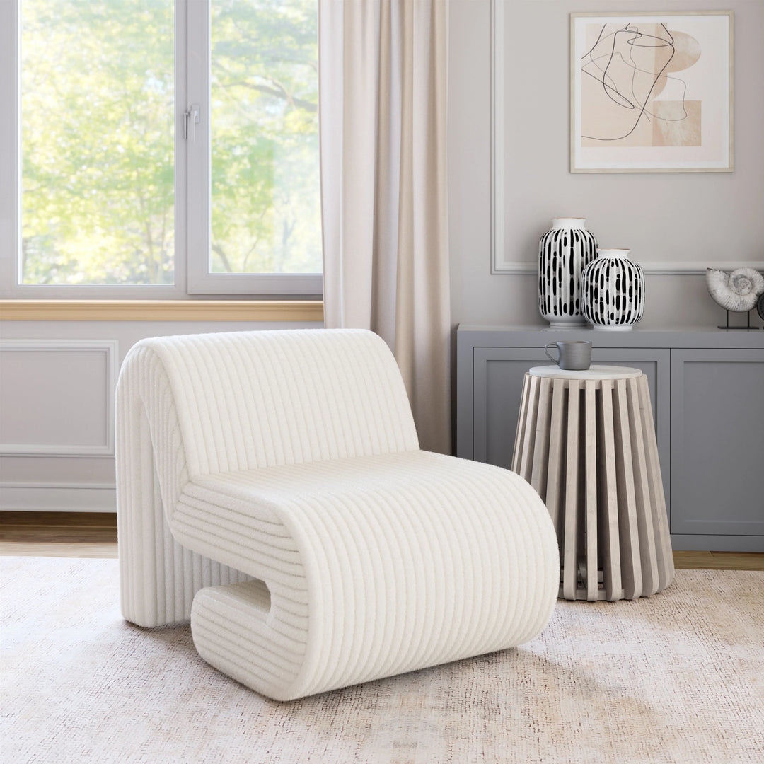 SwayLiving Opam Accent Chair White ACCENT + LOUNGE CHAIRS