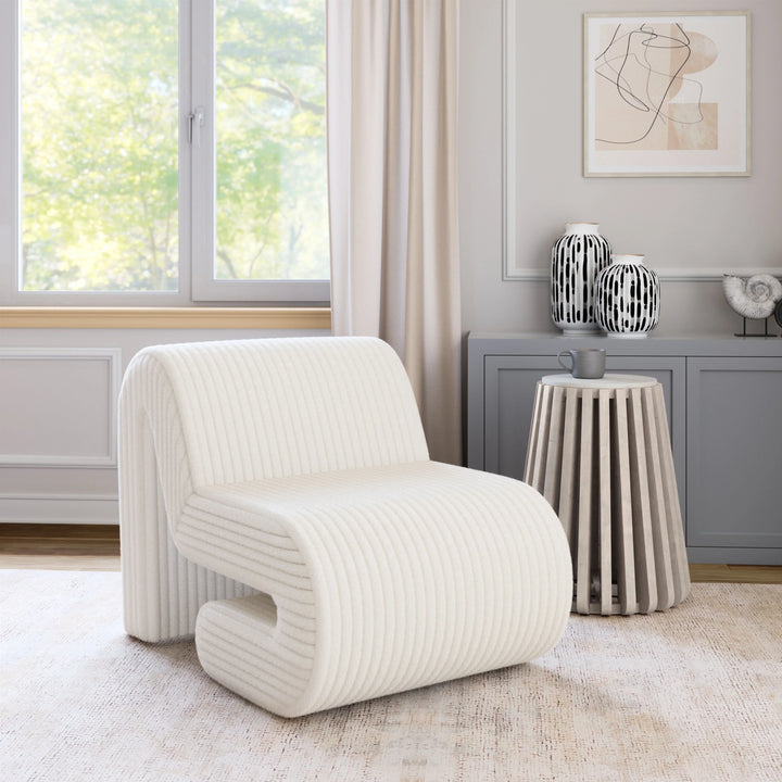 SwayLiving Opam Accent Chair White ACCENT + LOUNGE CHAIRS