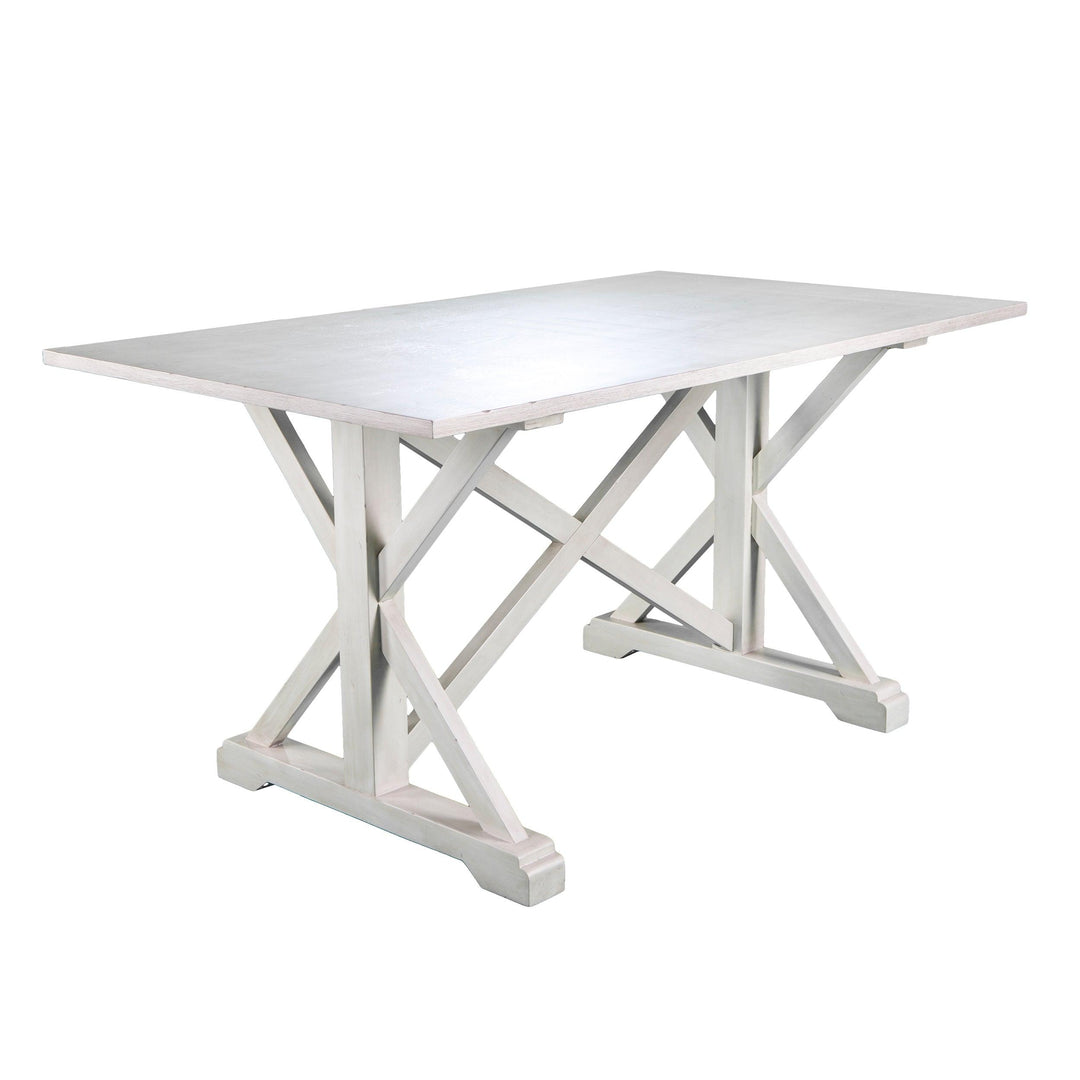 SwayLiving Cardwell Distressed Farmhouse Dining Table DINING TABLES