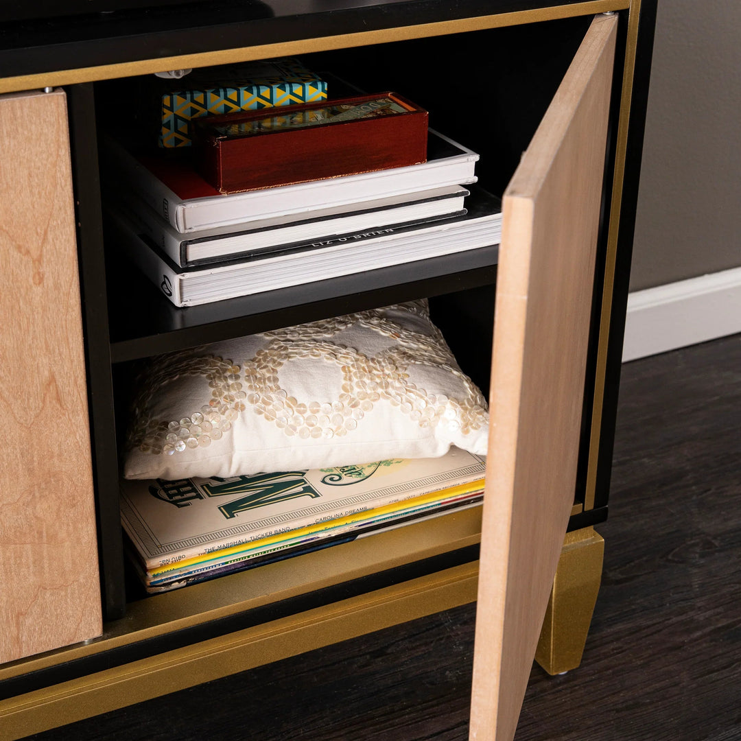 SwayLiving Addleston 3-Door Media Stand MEDIA + TV STANDS