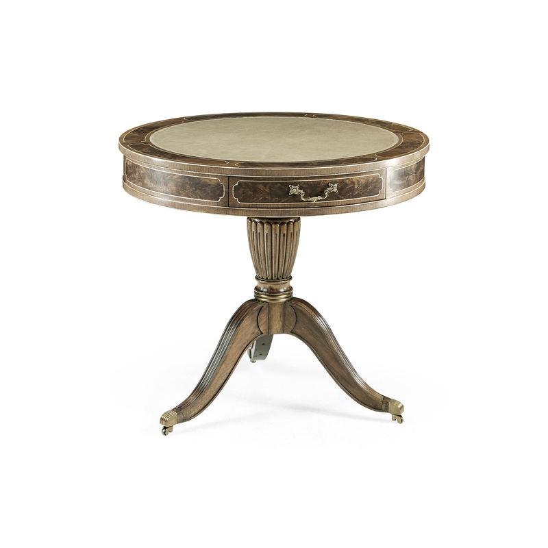 SwayLiving Buckingham Bleached Mahogany Drum Table ACCENT TABLES