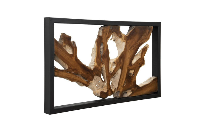 SwayLiving Framed Root Wall Art, Rectangle, Black WALL ACCENTS