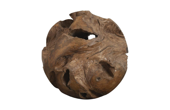 SwayLiving Teak Wood Ball, Large DECORATIVE OBJECTS