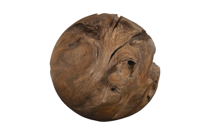 SwayLiving Teak Wood Ball, Large DECORATIVE OBJECTS
