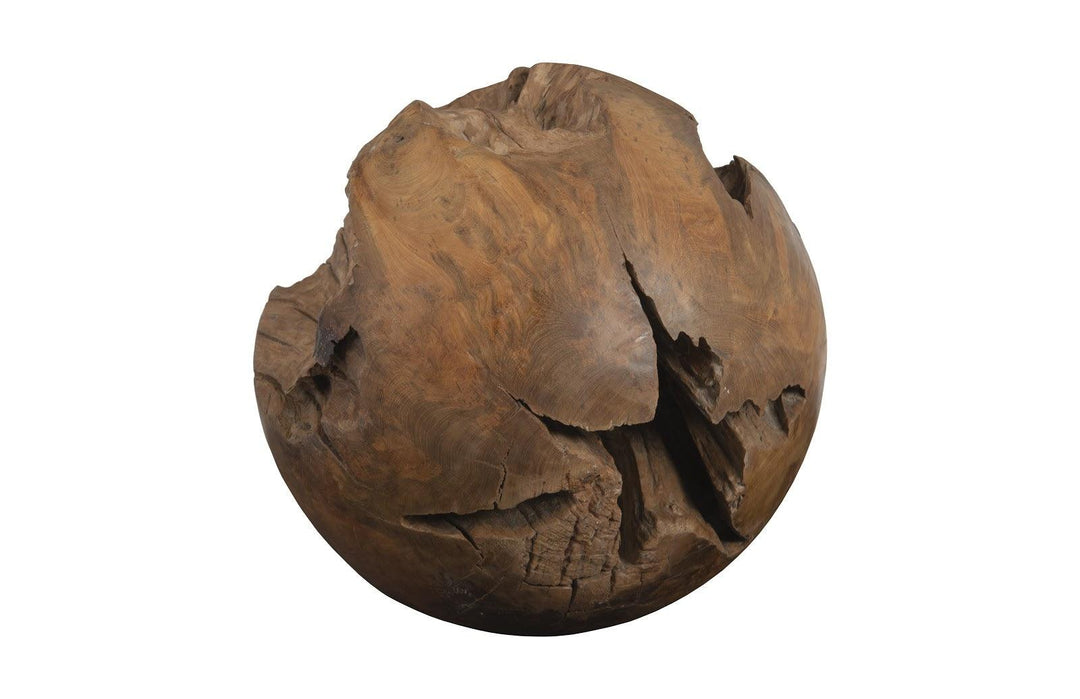 SwayLiving Teak Wood Ball, Large DECORATIVE OBJECTS