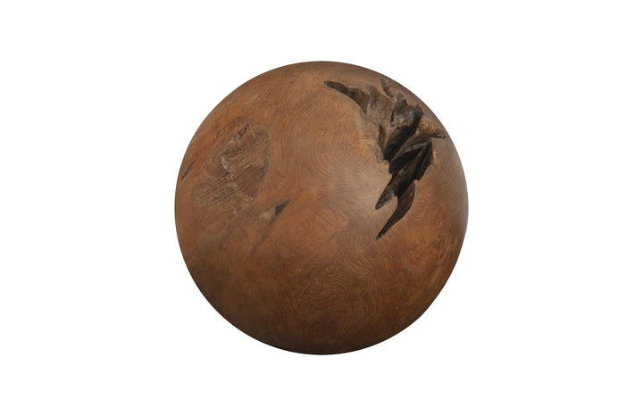 SwayLiving Teak Wood Ball, Medium DECORATIVE OBJECTS