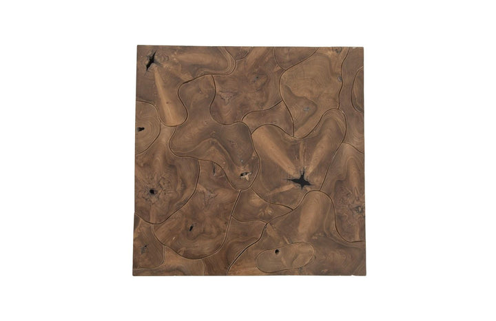 SwayLiving Teak Slice Coffee Table, Square COFFEE TABLES