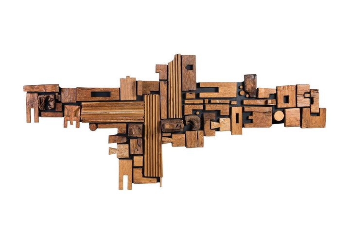 SwayLiving Asken Wall Art, Wood, Freeform WALL ACCENTS