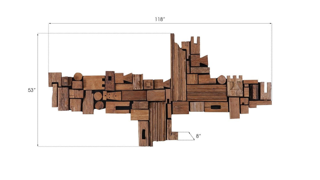 SwayLiving Asken Wall Art, Wood, Freeform WALL ACCENTS