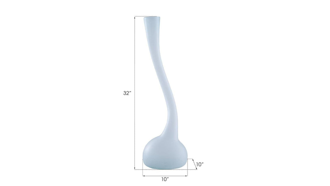 SwayLiving Frosted Corkscrew Vase, MD VASES, JARS, + BOTTLES