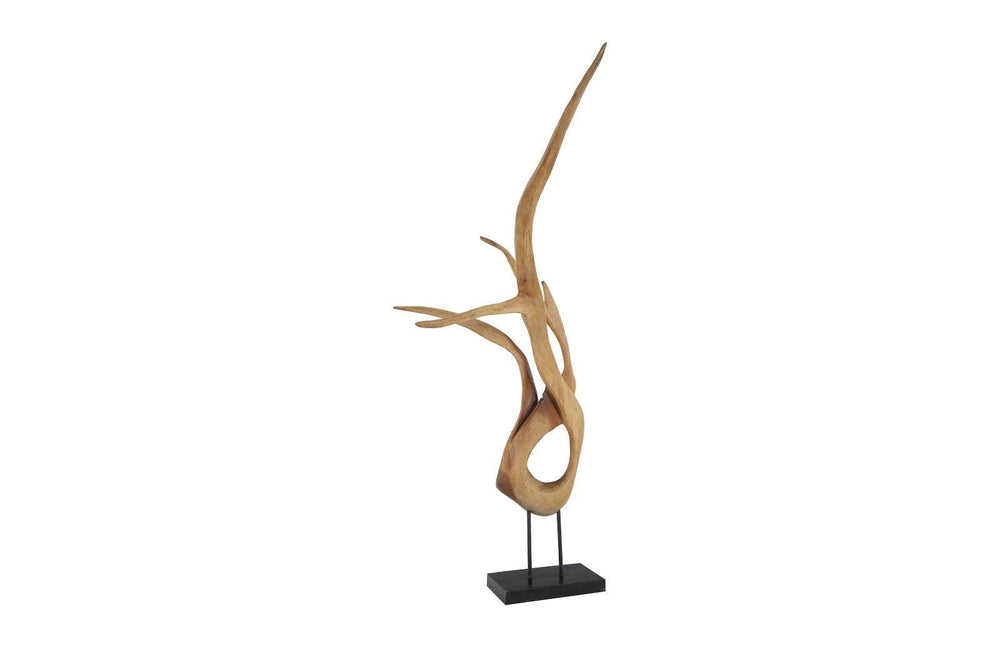 SwayLiving Mahogany Wood Sculpture, Table Top, Size, Shape, Styles Vary DECORATIVE OBJECTS