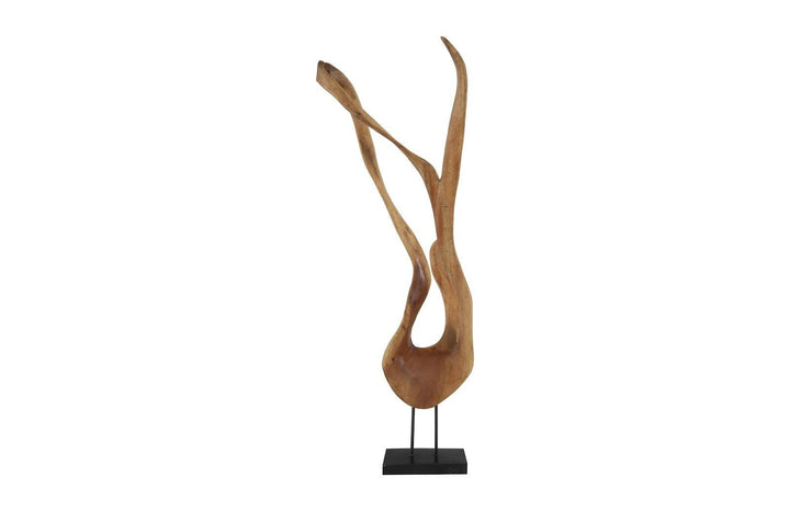 SwayLiving Mahogany Wood Sculpture, Table Top, Size, Shape, Styles Vary DECORATIVE OBJECTS