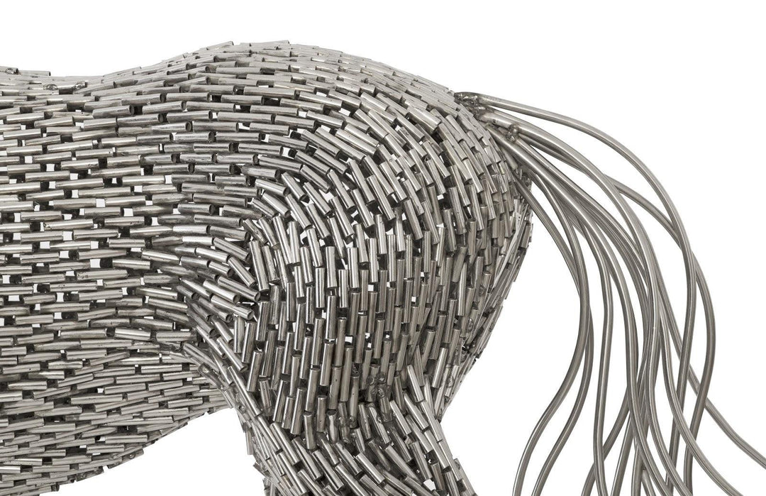 SwayLiving Horse Pipe Sculpture, Walking, Stainless Steel DECORATIVE OBJECTS