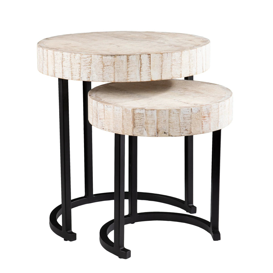 SwayLiving Kennerly Nesting Side Tables – 2pc Set ACCENT TABLES