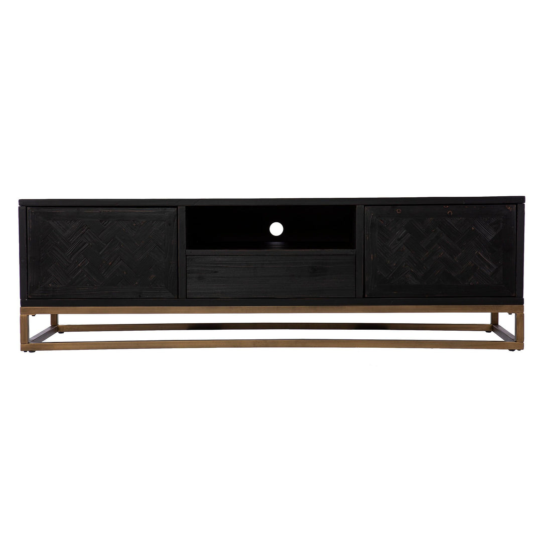 SwayLiving Dessingham Reclaimed Wood TV/Media Stand MEDIA + TV STANDS