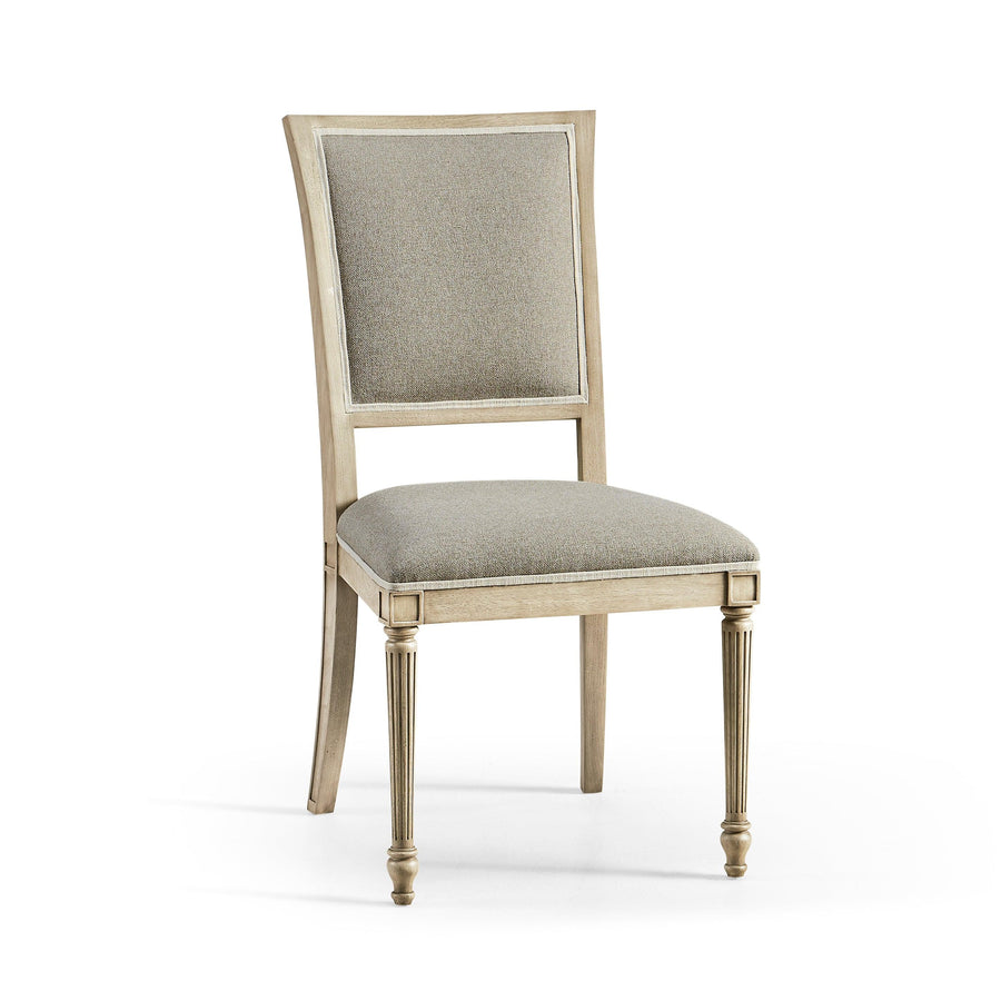 SwayLiving Timeless Flare Uph. Side Chair Flared Top in Bleached Walnut - Set Of 2 DINING CHAIRS