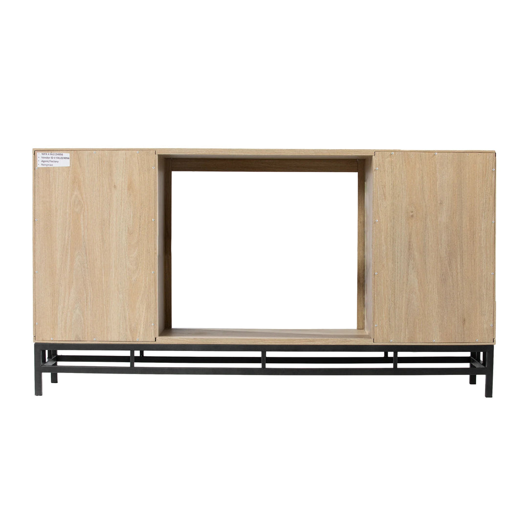 SwayLiving Hollesborne Media Console w/ Storage MEDIA + TV STANDS