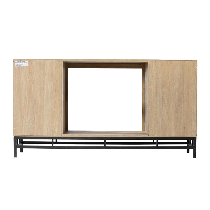 SwayLiving Hollesborne Media Console w/ Storage MEDIA + TV STANDS