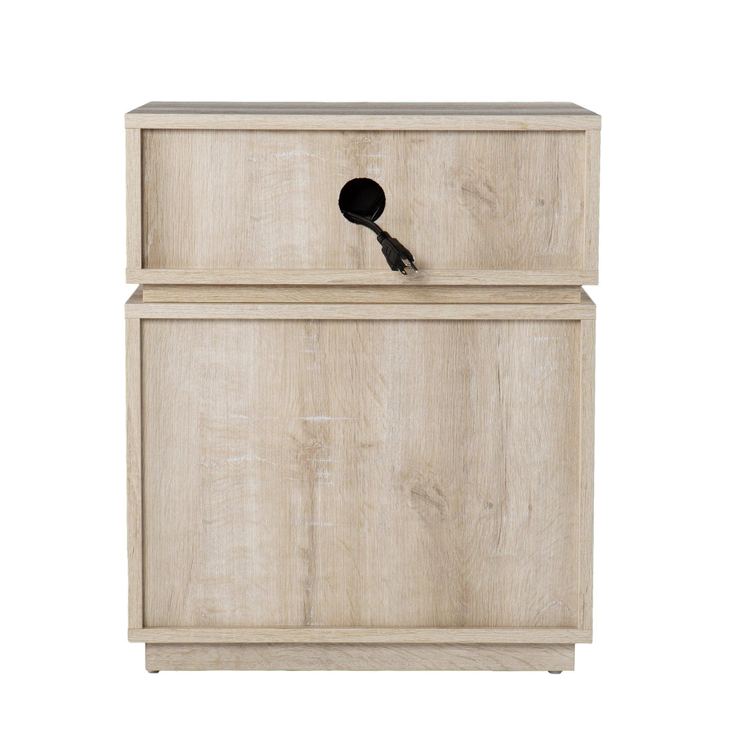 SwayLiving Mortayne Side Table w/ Charging Station ACCENT TABLES