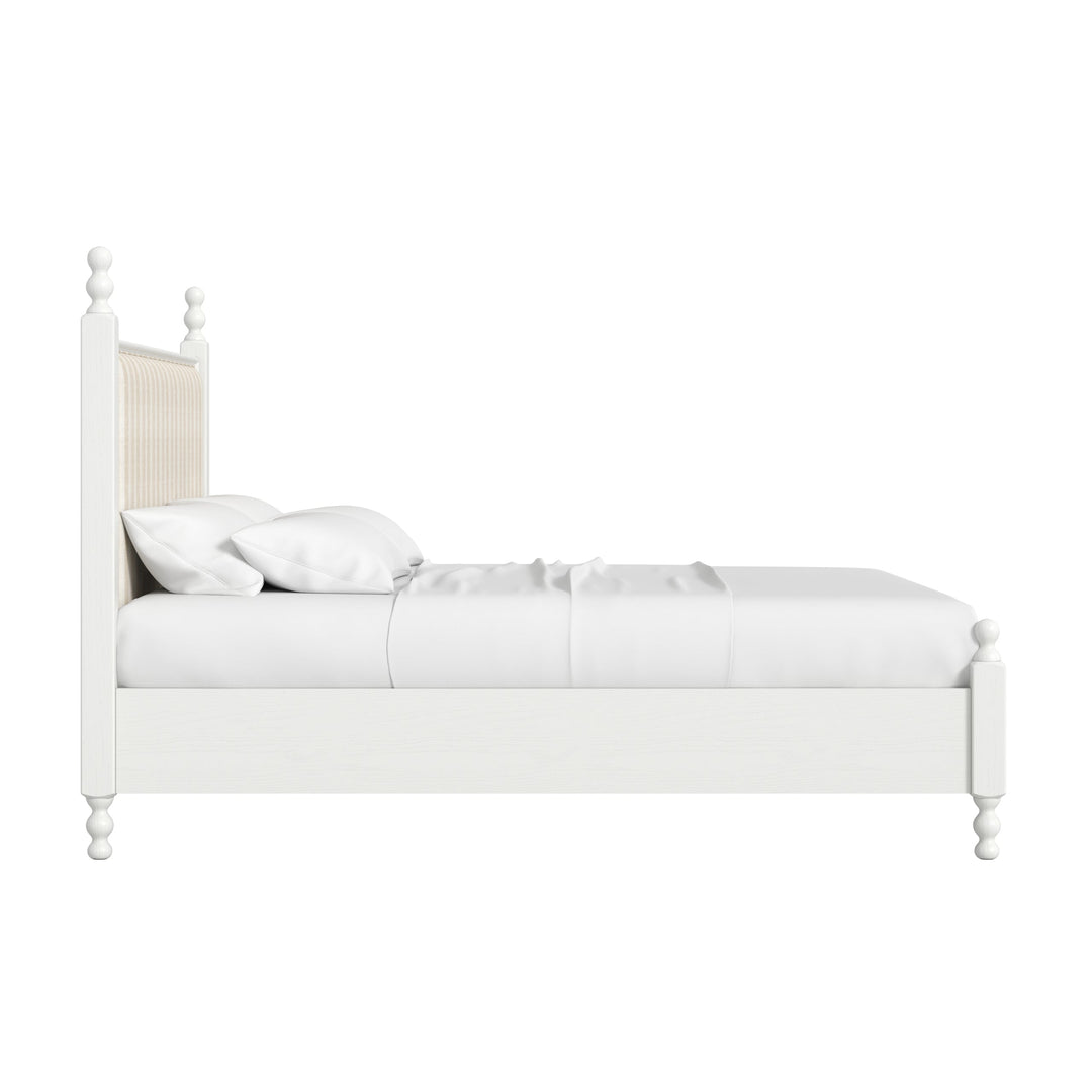 Haven QN Uph Finial Bed