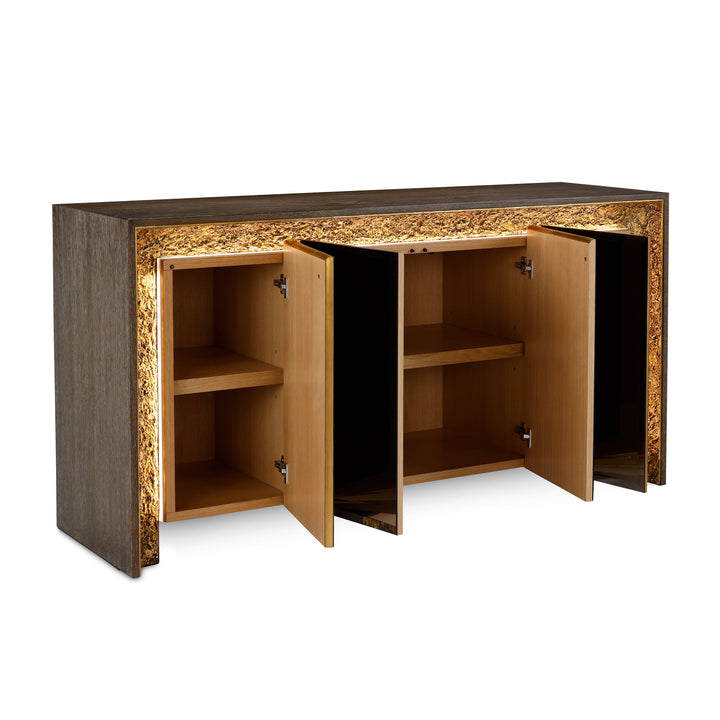 Coloma Four-Door Lighted Credenza