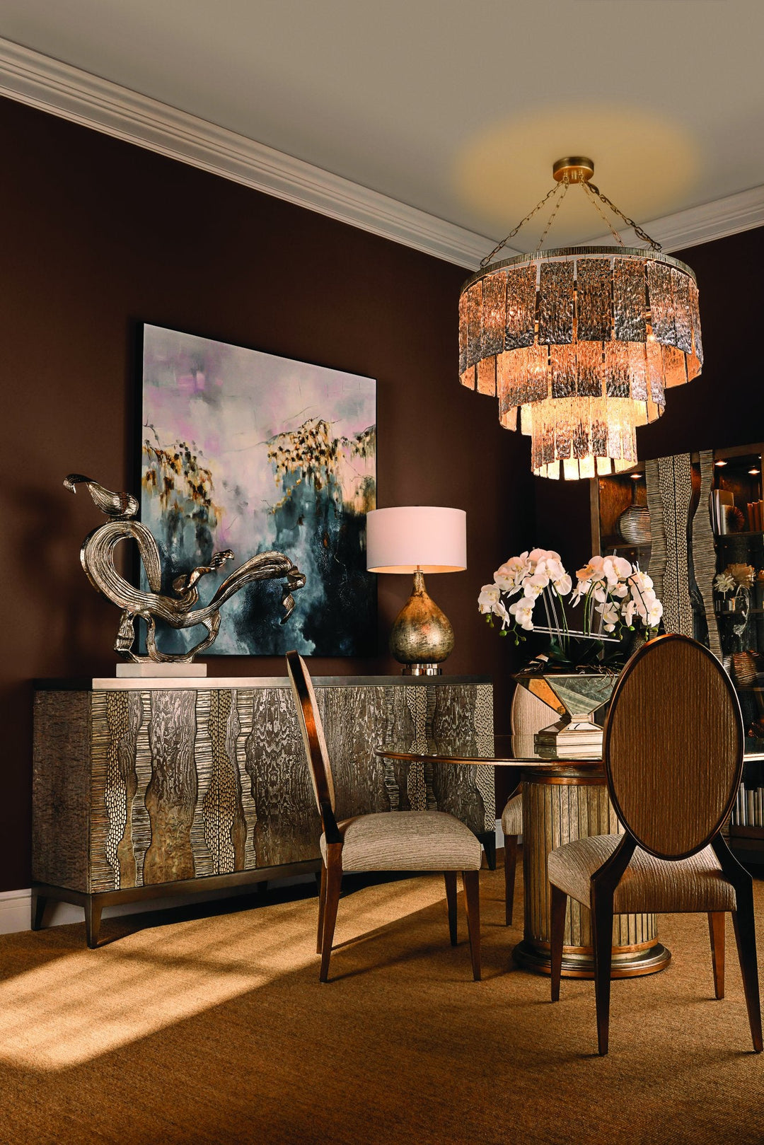 River's Edge Silver Credenza