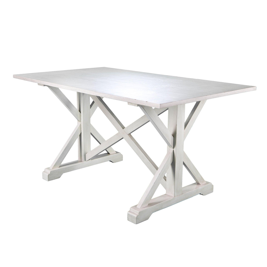 SwayLiving Cardwell Distressed Farmhouse Dining Table DINING TABLES