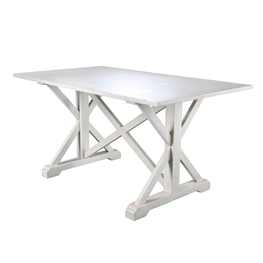 SwayLiving Cardwell Distressed Farmhouse Dining Table DINING TABLES