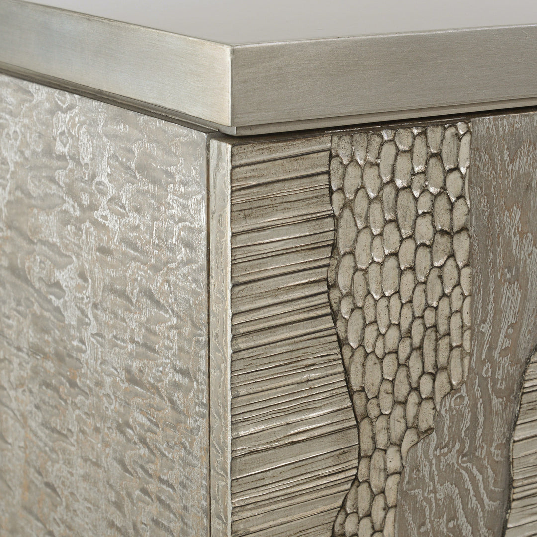 River's Edge Silver Credenza