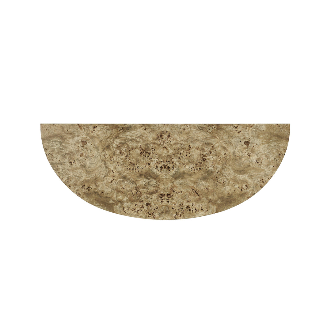 SwayLiving Reimagined Fulgurite Mappa Burl Demilune CONSOLE TABLES