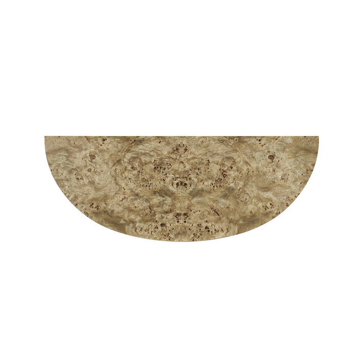 SwayLiving Reimagined Fulgurite Mappa Burl Demilune CONSOLE TABLES