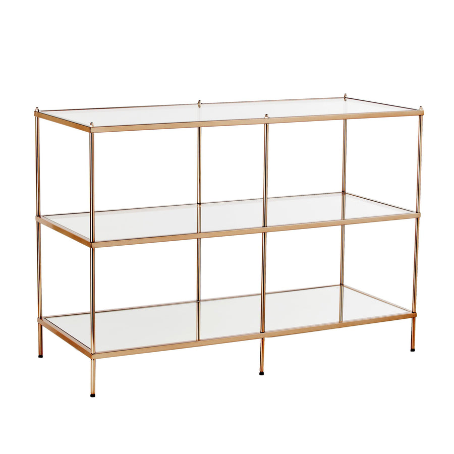 SwayLiving Knox Glass Console Table - Copper CONSOLE TABLES