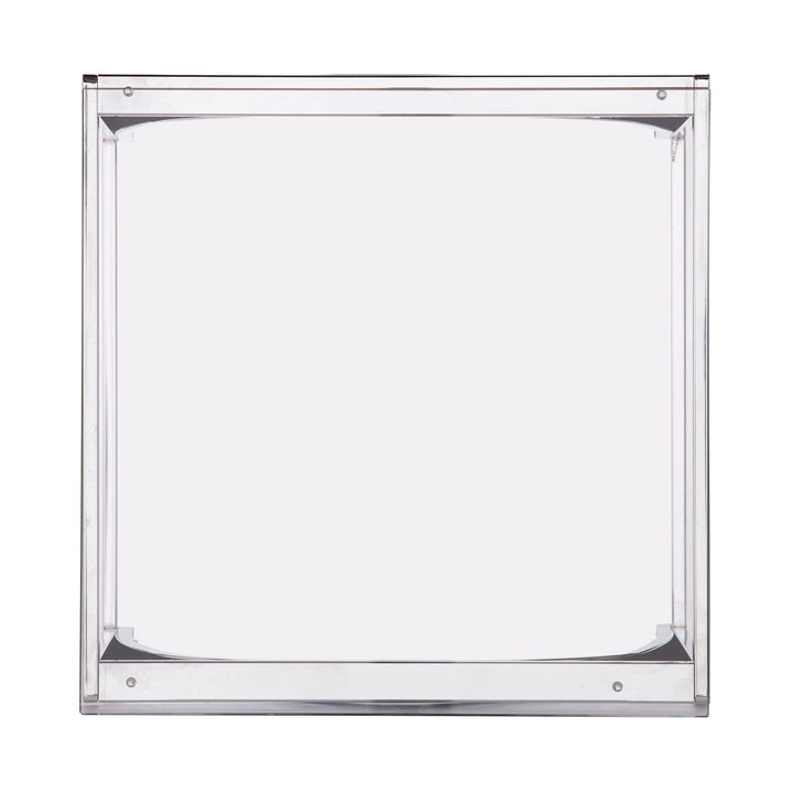 SwayLiving Stevenly Square Glass-Top End Table ACCENT TABLES