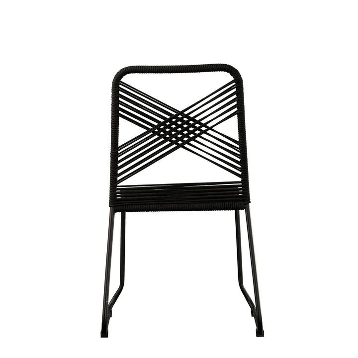 SwayLiving Holly & Martin Padko Outdoor Rope Chairs – 2pc Set OUTDOOR DINING CHAIRS