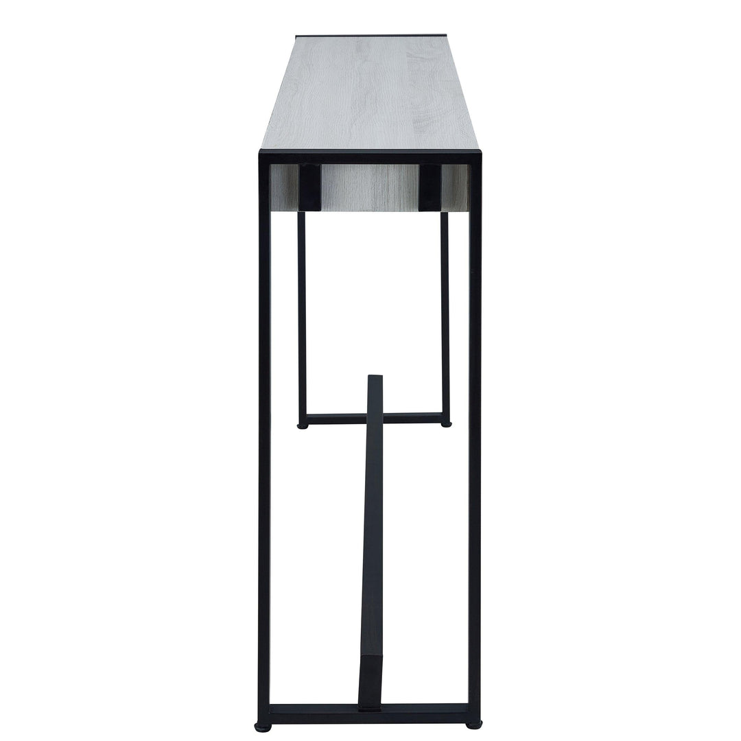 SwayLiving Holly & Martin Macen Console - Black w/ Distressed White CONSOLE TABLES