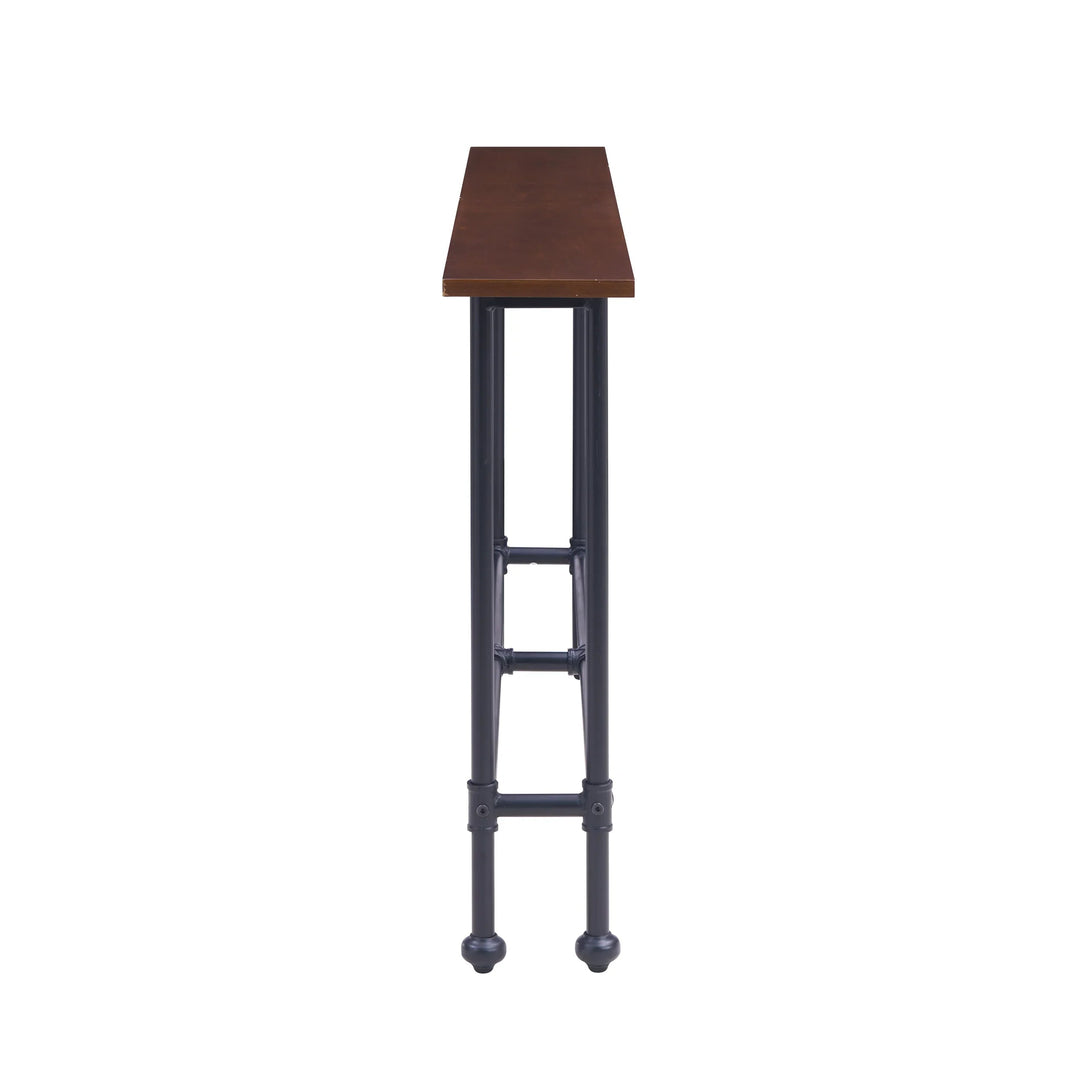 SwayLiving Agnew Console Table - Black w/ Espresso CONSOLE TABLES