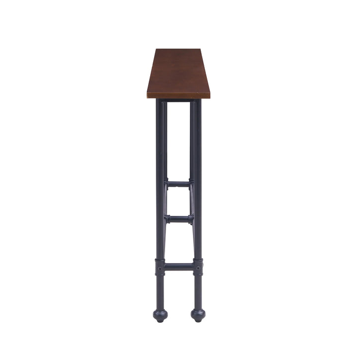 SwayLiving Agnew Console Table - Black w/ Espresso CONSOLE TABLES