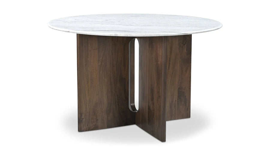 Stanley Dining Table White Marble - SwayLiving