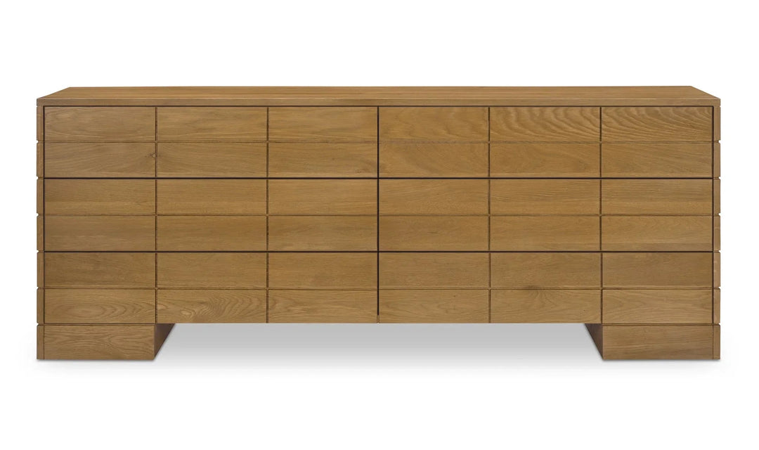 Gia 6 Drawer Dresser Brown - SwayLiving