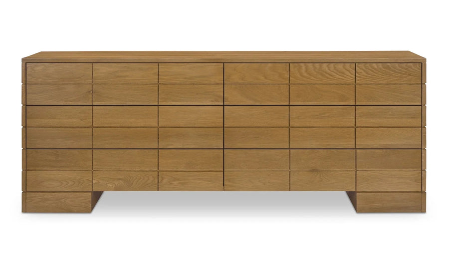 Gia 6 Drawer Dresser Brown - SwayLiving