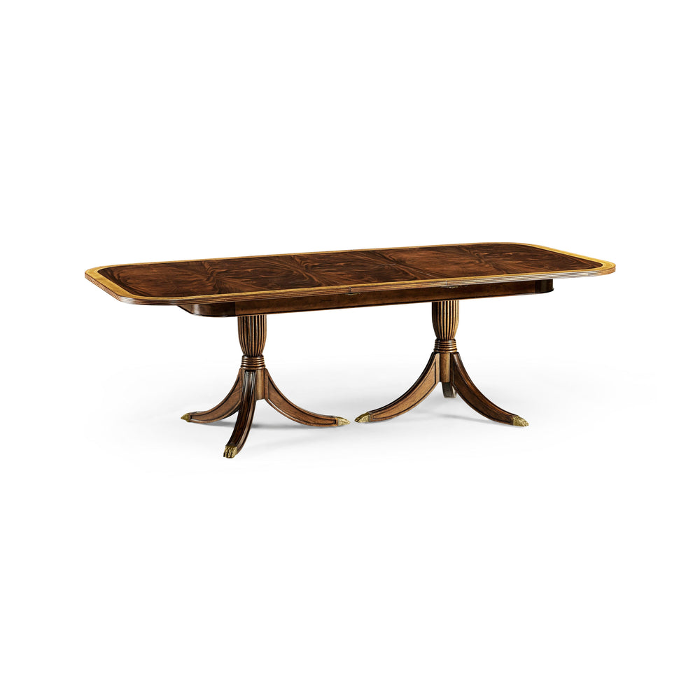 SwayLiving Buckingham Regency Crotch Mahogany Extending Dining Table DINING TABLES