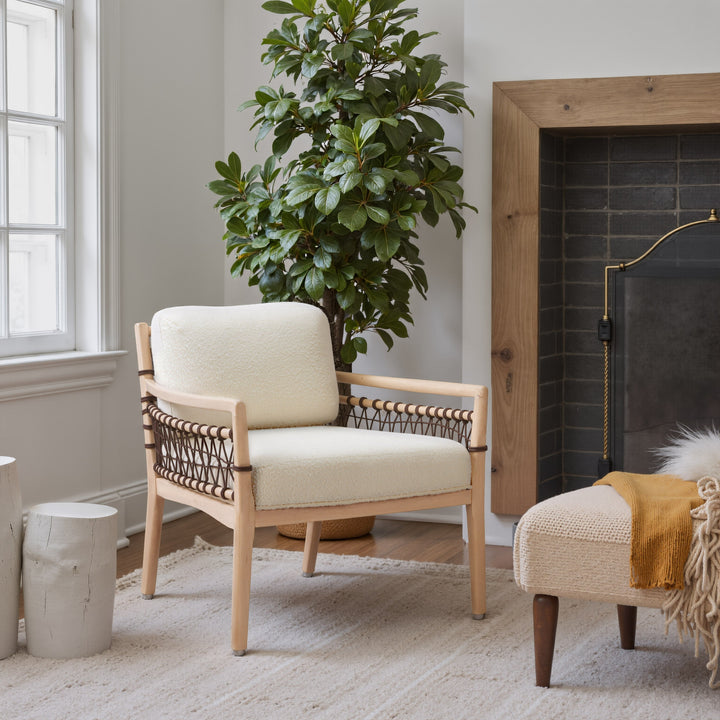 Wezly Accent Chair Ivory