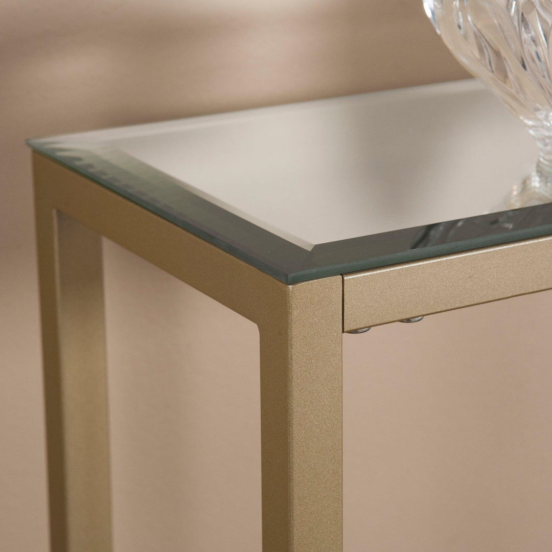 SwayLiving Darrin Mini Console Table - Gold CONSOLE TABLES
