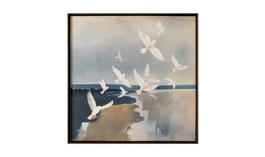 Flock Framed Painting - SwayLiving