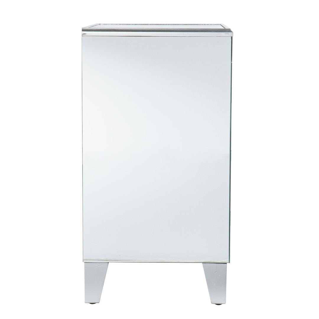 SwayLiving Cresheim Mirrored End Table w/ Drawers ACCENT TABLES