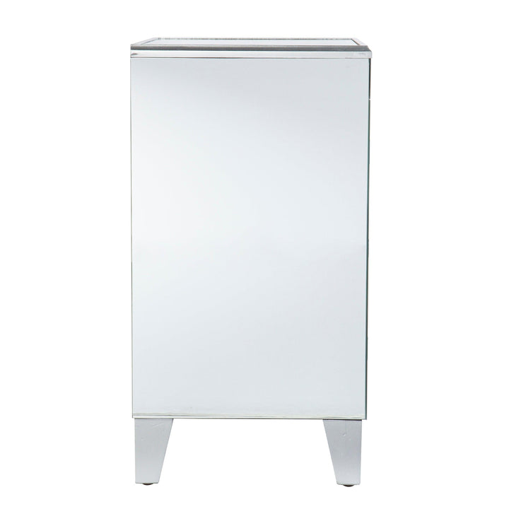 SwayLiving Cresheim Mirrored End Table w/ Drawers ACCENT TABLES
