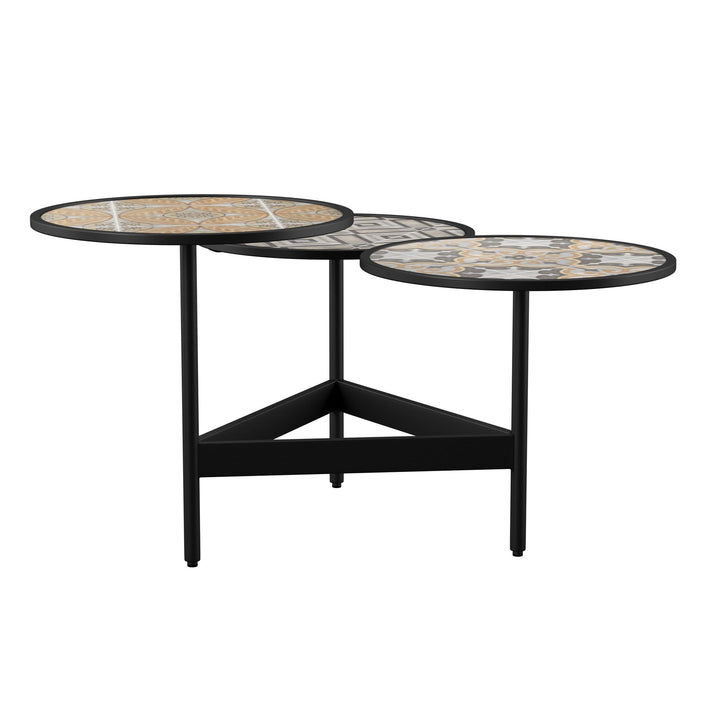 SwayLiving Lorengo Outdoor 3-Tier Cocktail Table OUTDOOR COFFEE TABLES
