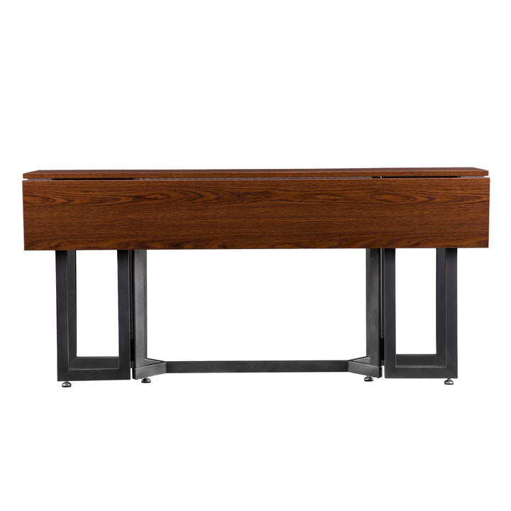 SwayLiving Holly & Martin Driness Drop Leaf Table - Tobacco w/ Gray DINING TABLES