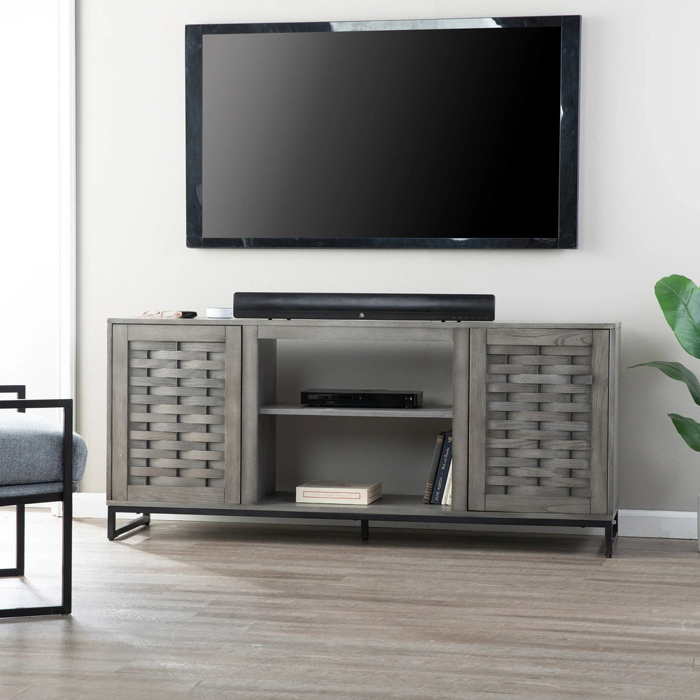 SwayLiving Akehurst TV Stand with Media Storage MEDIA + TV STANDS